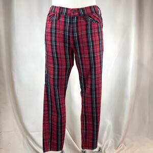 CURRENT/ELLIOTT Stiletto Plaid Skinny Pants‎ Womens (28) Punk London Jeans Skate